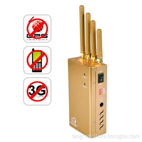 Handheld GSM GPS 3G Signal Jammer Blocker with Cooling Fans